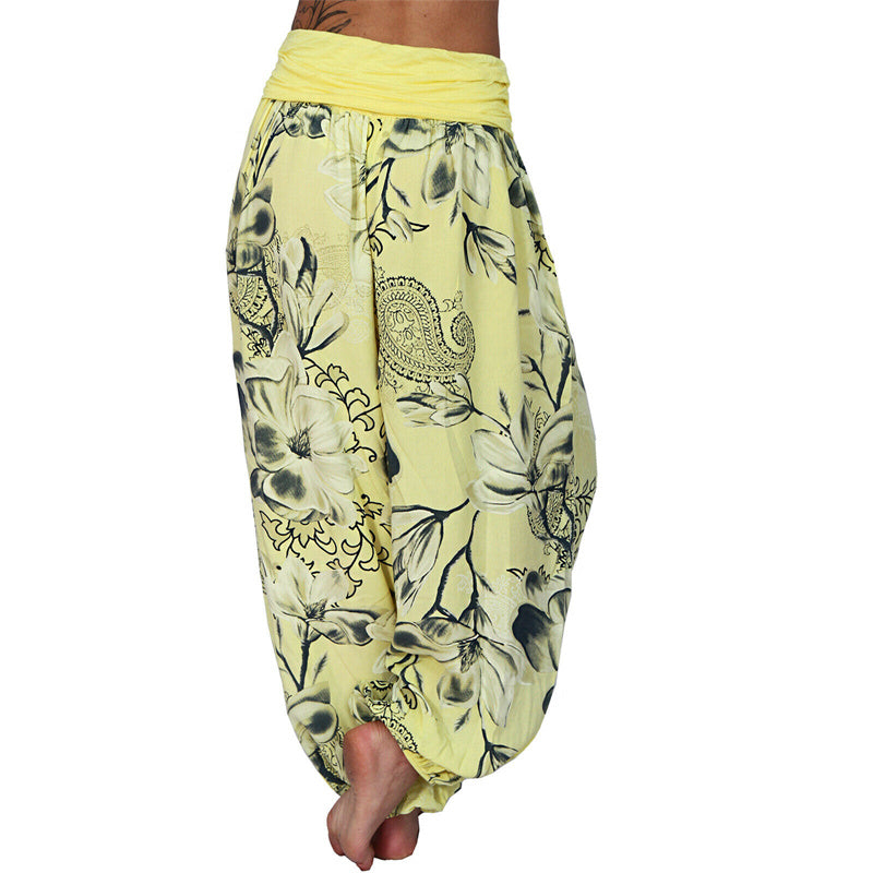 Pantalones de yoga para mujer con diseño de hojas de flores y piedras de Buddha Stones - image 12