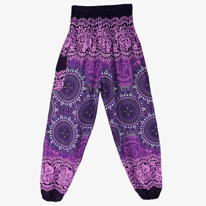 Buddha Stones Boho Pantalones Harem Sueltos Pantalones de Yoga para Mujer - image 5