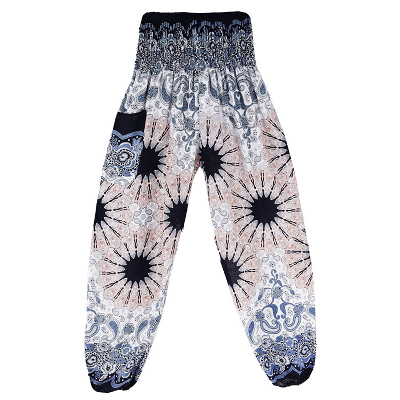 Pantalones de yoga para mujer con estampado geométrico de mandala y piedras de Buddha Stones - image 5