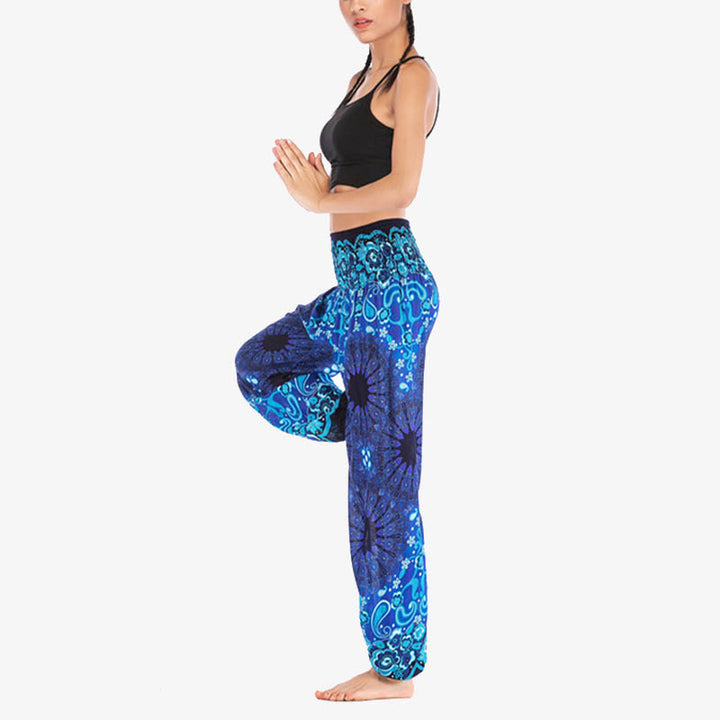 Pantalones de yoga para mujer con estampado geométrico de mandala y piedras de Buddha Stones - image 16