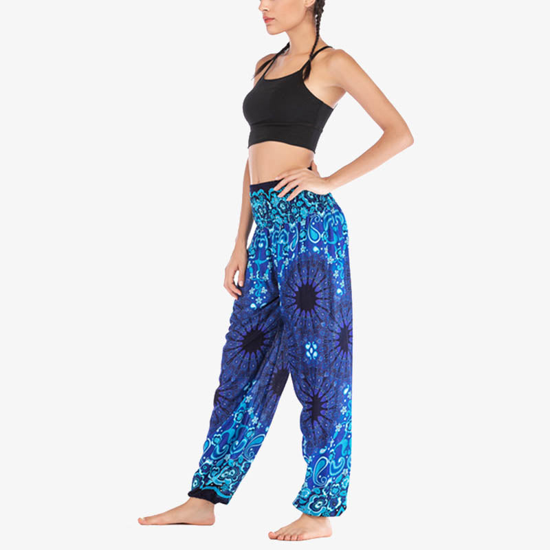 Pantalones de yoga para mujer con estampado geométrico de mandala y piedras de Buddha Stones - image 17
