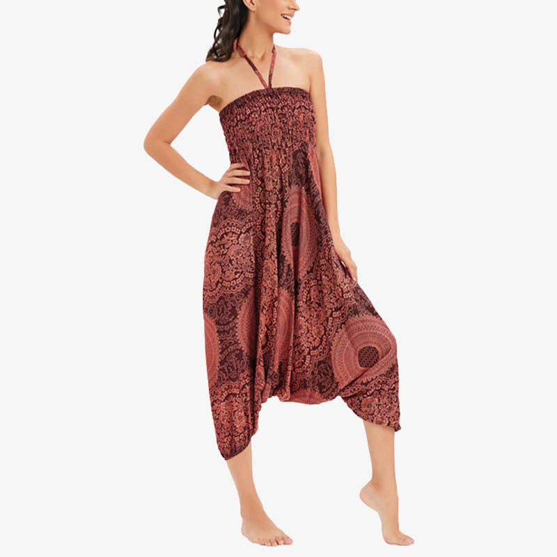 Buddha Stones de dos estilos Redondo Geométrico Suelto Casual Harem Pantalones Mono Pantalones de yoga para mujer - image 13