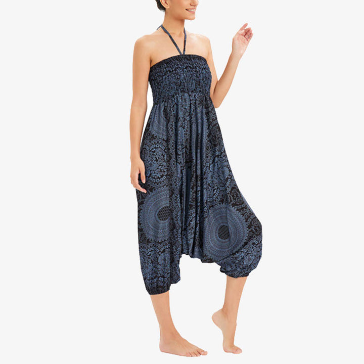 Buddha Stones de dos estilos Redondo Geométrico Suelto Casual Harem Pantalones Mono Pantalones de yoga para mujer - image 20