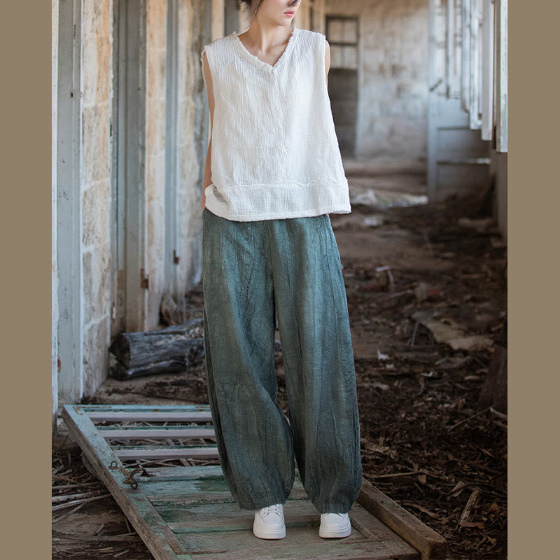 Buddha Stones Retro Tie Dye Harem Pantalones Casual Mujer Yoga Pantalones Con Bolsillos - image 30