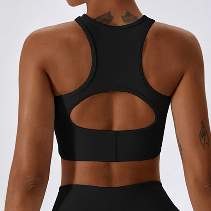 Top corto sin mangas con Buddha Stones y pantalones acampanados para deportes, fitness y yoga