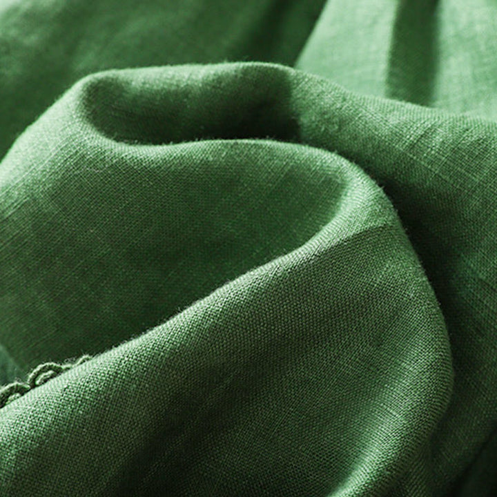 Pantalones harén de algodón con cordón y bolsillos para mujer de Buddha Stones Summer - image 16