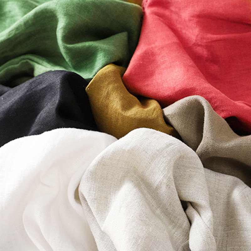 Pantalones harén de algodón con cordón y bolsillos para mujer de Buddha Stones Summer - image 3