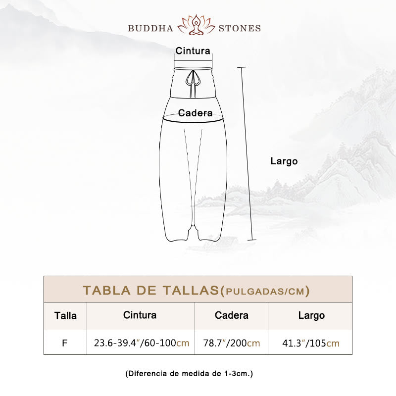 Buddha Stones de dos estilos Redondo Geométrico Suelto Casual Harem Pantalones Mono Pantalones de yoga para mujer - image 5