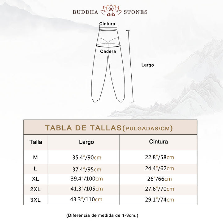 Pantalones Harem largos de danza de yoga modal de color sólido con Buddha Stones - image 5