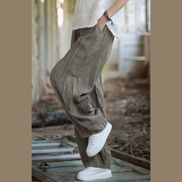 Buddha Stones Retro Tie Dye Harem Pantalones Casual Mujer Yoga Pantalones Con Bolsillos - image 19