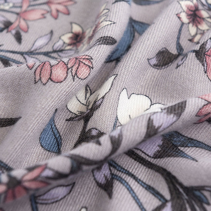 Chal tibetano con Buddha Stones, estampado retro de camelia japonesa en flor, bufanda suave y cálida para otoño e invierno