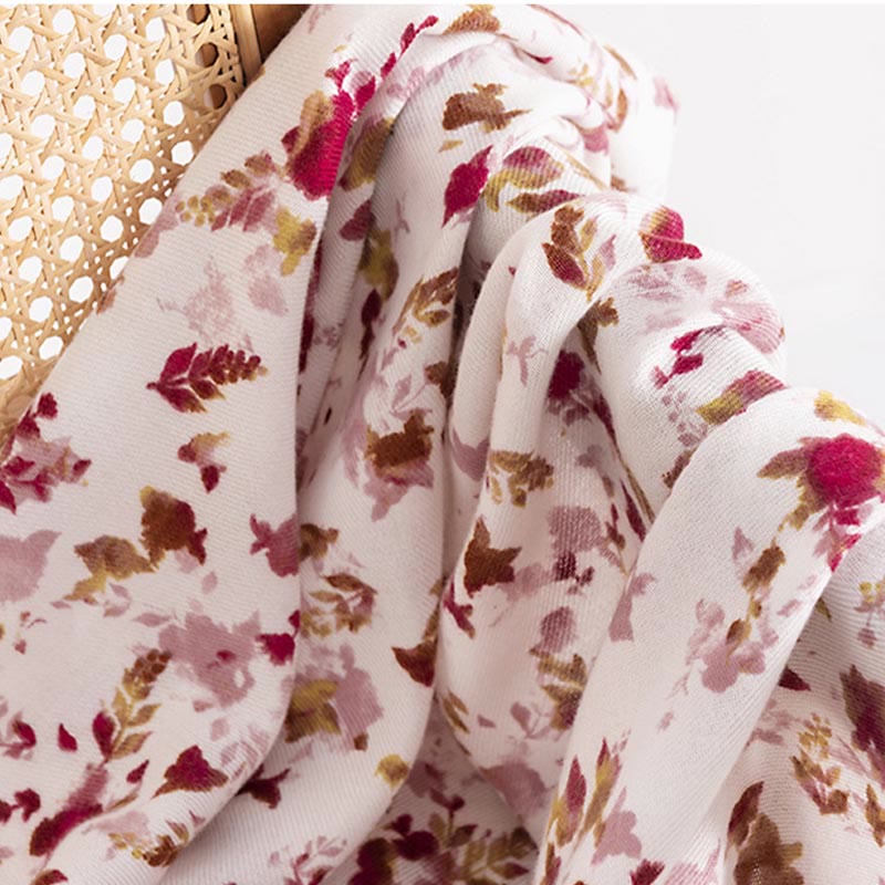 Chal con estampado de hojas caídas y flores tibetanas con Buddha Stones para otoño e invierno, bufanda cálida y acogedora para viajes