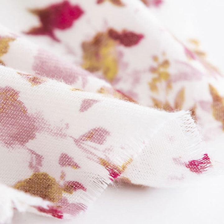 Chal con estampado de hojas caídas y flores tibetanas con Buddha Stones para otoño e invierno, bufanda cálida y acogedora para viajes