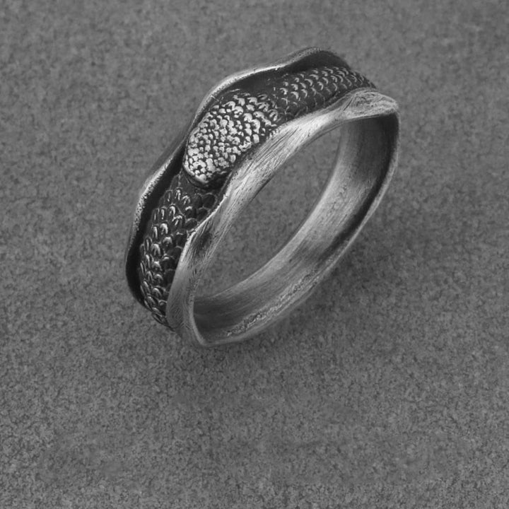 Anillo de protección del año de la serpiente en forma de serpiente de plata de ley 999 con Buddha Stones - image 13