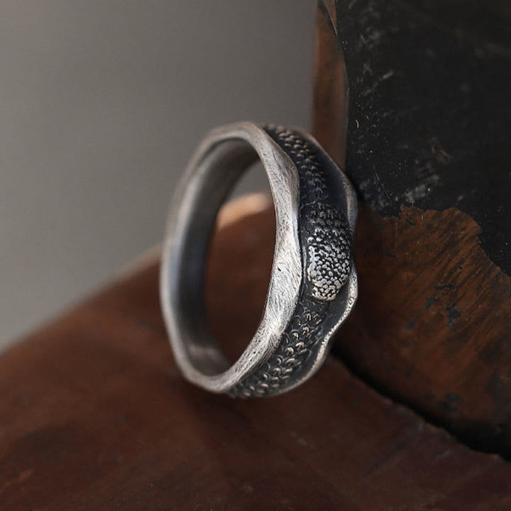 Anillo de protección del año de la serpiente en forma de serpiente de plata de ley 999 con Buddha Stones - image 10