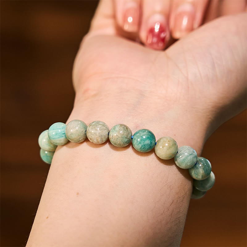 Pulsera de apoyo para el equilibrio y la calma de la serie verde Love Self de Buddha Stones
