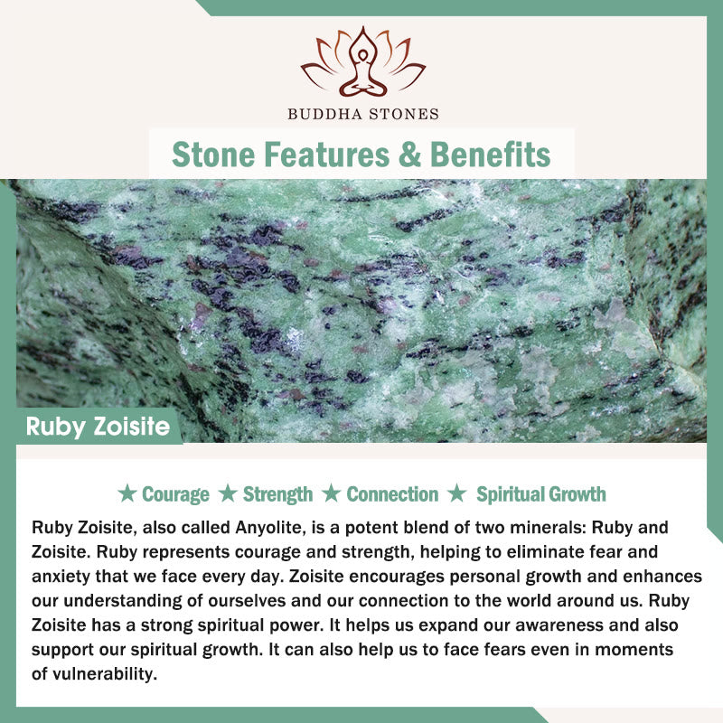 Pulsera de apoyo para el equilibrio y la calma de la serie verde Love Self de Buddha Stones