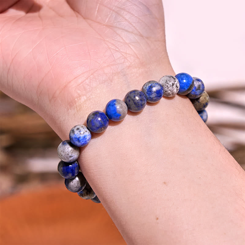 Pulsera de tranquilidad y calma de la serie azul Let The Past Go de Buddha Stones