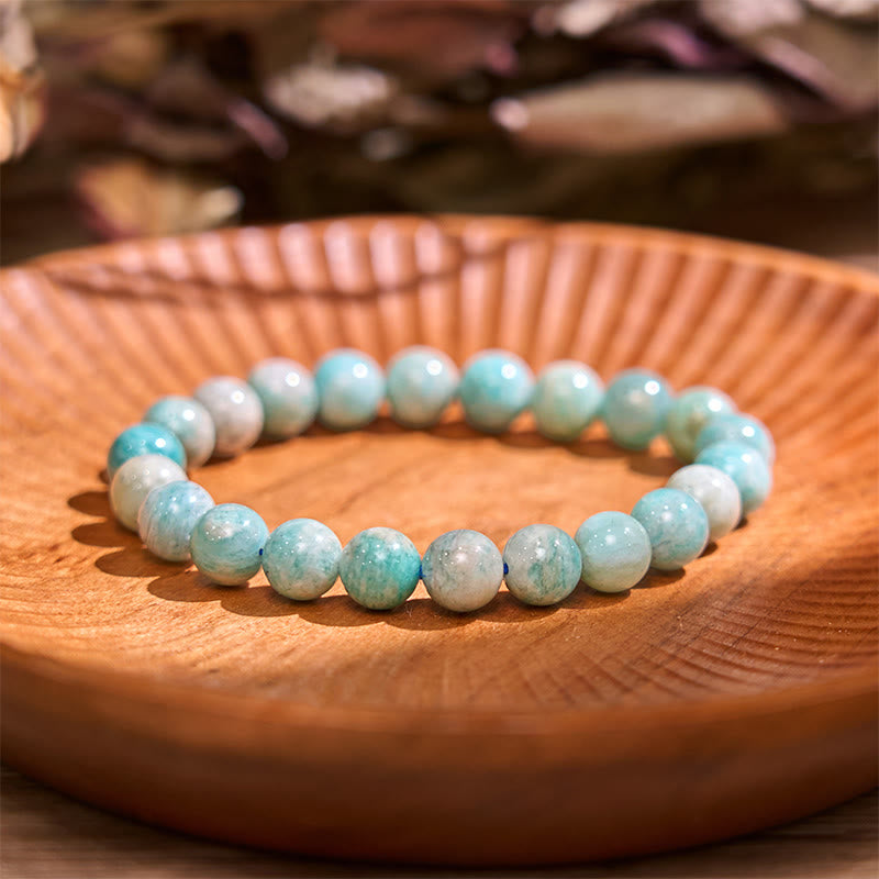Pulsera de tranquilidad y amor con Buddha Stones que restauran la calma en colores fríos