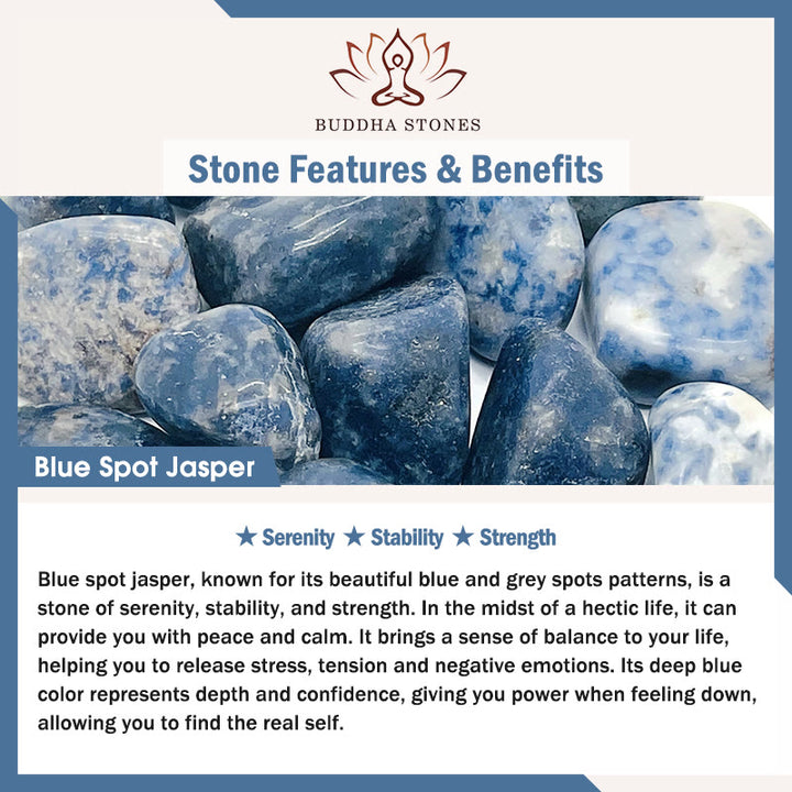 Pulsera de tranquilidad y amor con Buddha Stones que restauran la calma en colores fríos