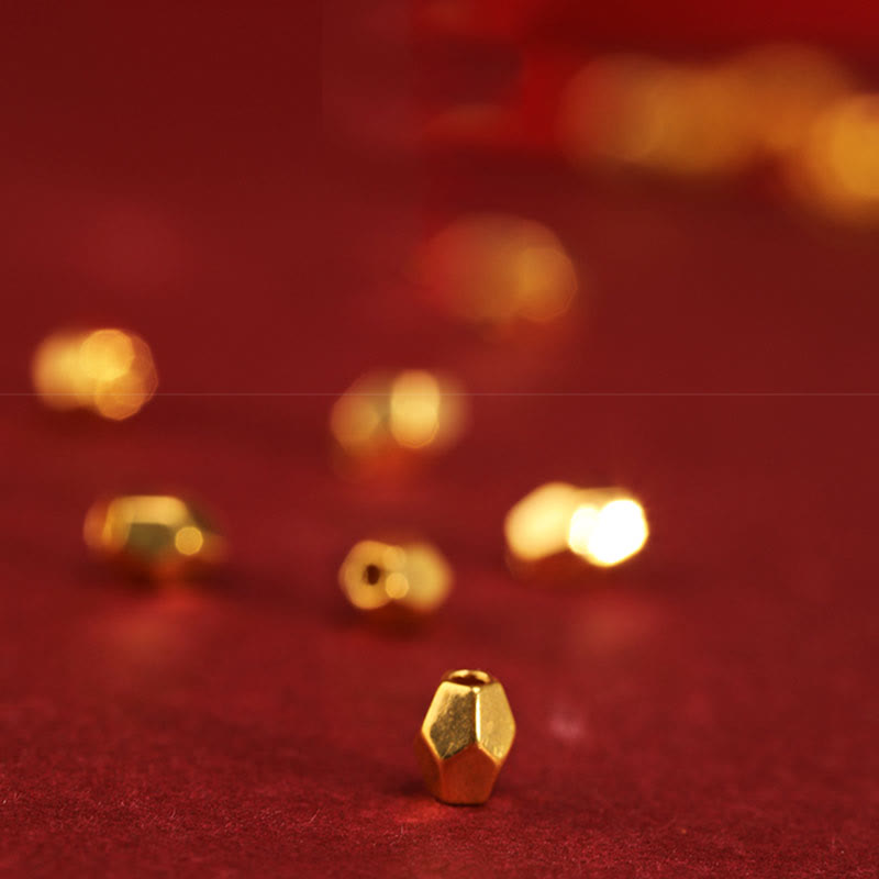 Pulsera trenzada para el tobillo con Buddha Stones en oro 999 y año de la serpiente, hecha a mano, con la fuerza y la suerte - image 13