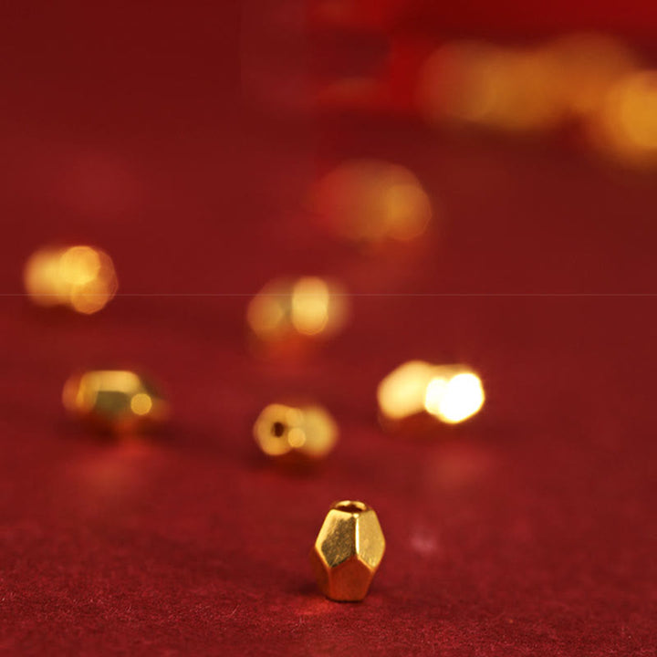 Pulsera trenzada para el tobillo con Buddha Stones en oro 999 y año de la serpiente, hecha a mano, con la fuerza y la suerte - image 13