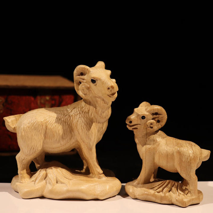 Estatua de madera de durazno con el símbolo Fu del zodiaco chino del año de la serpiente y Buddha Stones para decoración del hogar - image 24