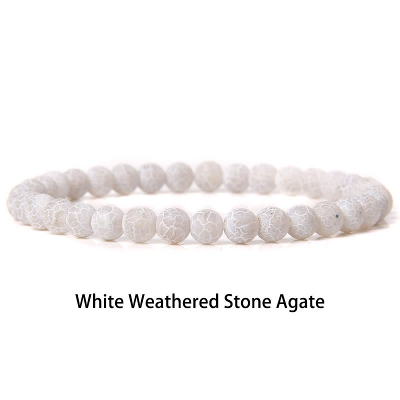 Pulsera protectora con cuentas de ojo de tigre rojo y Buddha Stones de 6 mm y cristales de varias piedras con purpurina negra