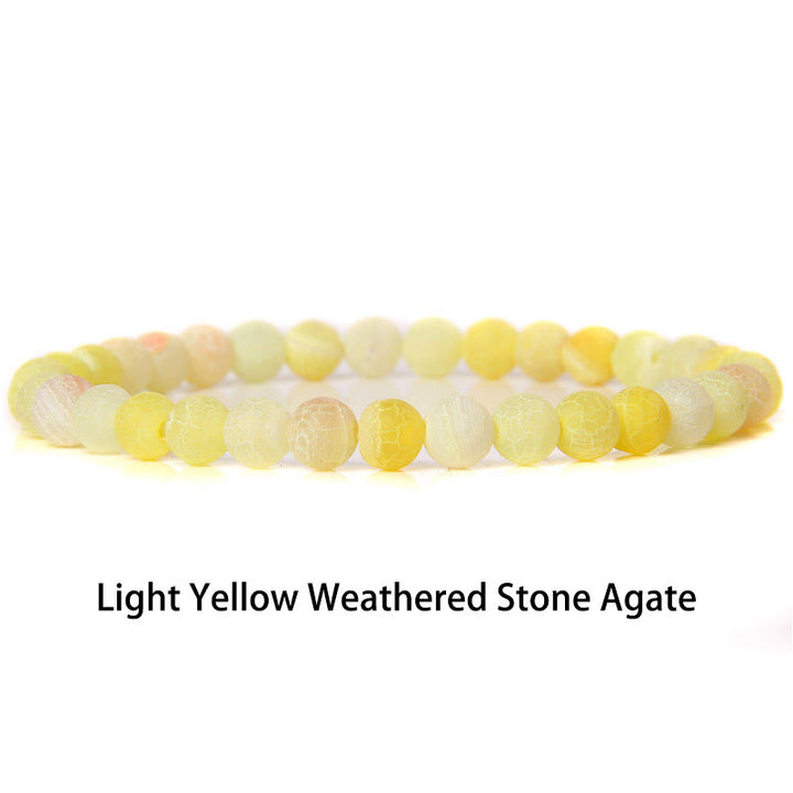 Pulsera protectora con cuentas de ojo de tigre rojo y Buddha Stones de 6 mm y cristales de varias piedras con purpurina negra