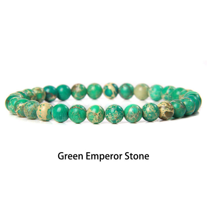 Pulsera protectora con cuentas de ojo de tigre rojo y Buddha Stones de 6 mm y cristales de varias piedras con purpurina negra