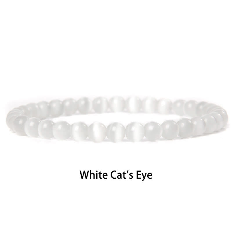 Pulsera protectora con cuentas de ojo de tigre rojo y Buddha Stones de 6 mm y cristales de varias piedras con purpurina negra