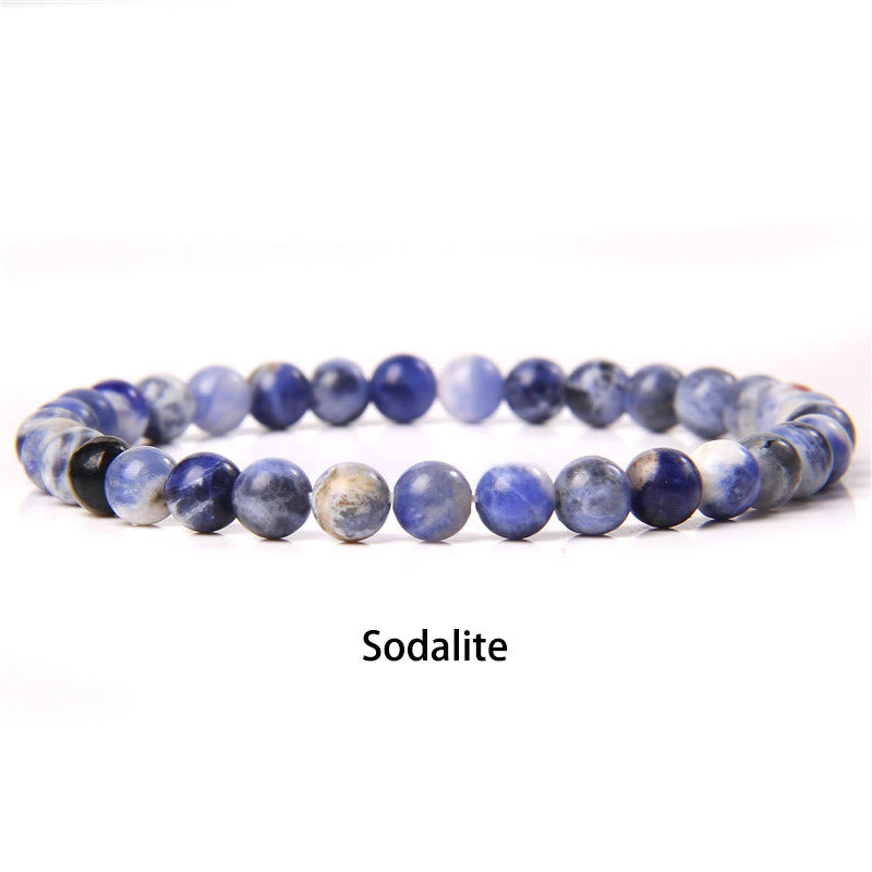 Pulsera protectora con cuentas de ojo de tigre rojo y Buddha Stones de 6 mm y cristales de varias piedras con purpurina negra