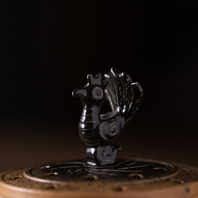 Quemador de incienso de cerámica curativo Sanxingdui con Buddha Stones para decoración de escritorio