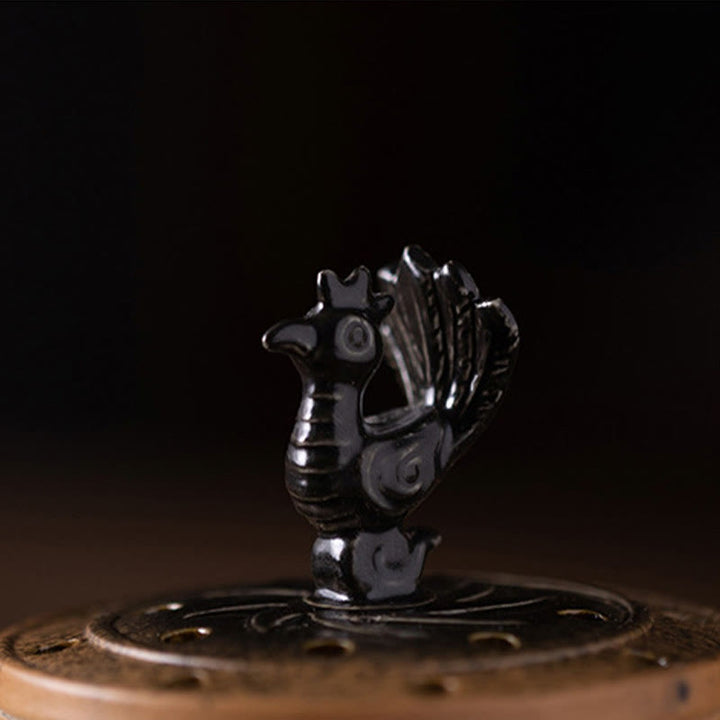 Quemador de incienso de cerámica curativo Sanxingdui con Buddha Stones para decoración de escritorio