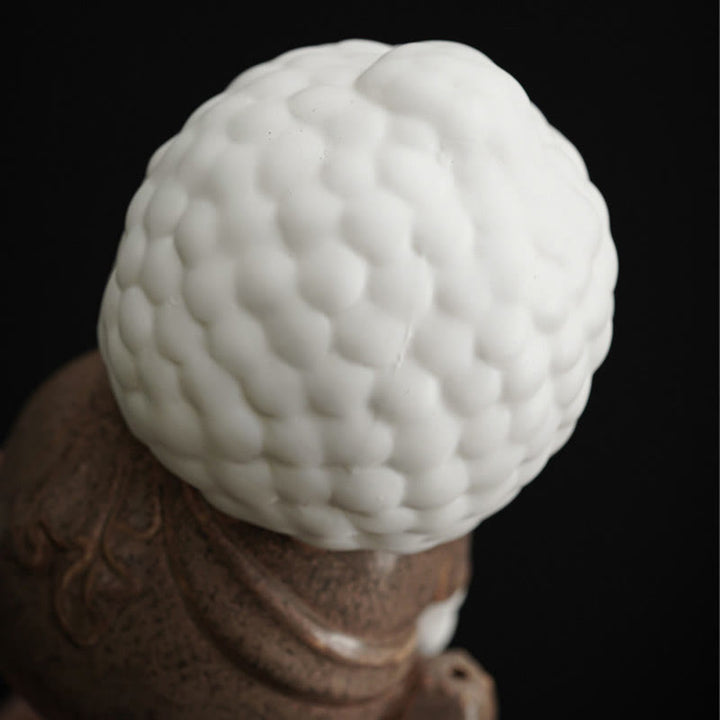 Quemador de incienso de cerámica para decoración de escritorio, con Buddha Stones , sentado, de pie y reclinado