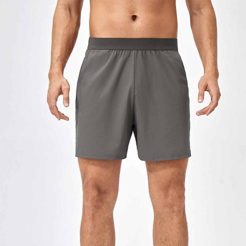 Pantalones cortos deportivos de secado rápido de nailon holgados e informales para hombre de Buddha Stones con bolsillos