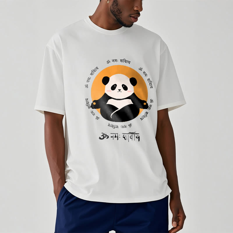 Camiseta con diseño de Buddha Stones Panda sánscrito Namah Shivaya - image 2