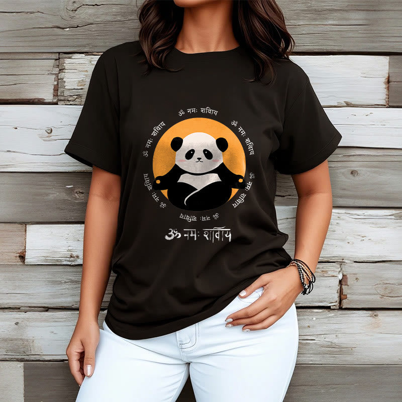 Camiseta con diseño de Buddha Stones Panda sánscrito Namah Shivaya - image 7