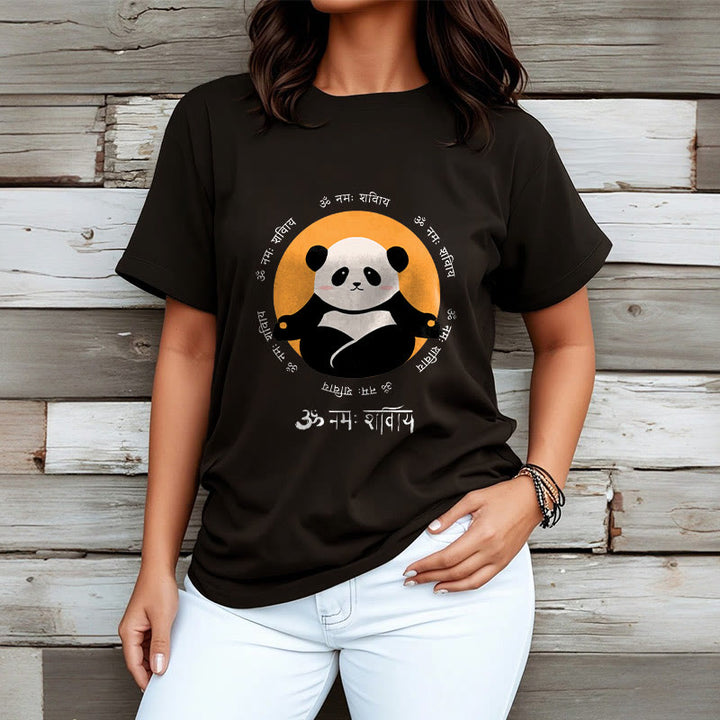 Camiseta con diseño de Buddha Stones Panda sánscrito Namah Shivaya - image 7