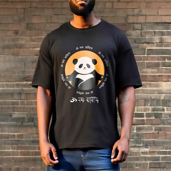 Camiseta con diseño de Buddha Stones Panda sánscrito Namah Shivaya - image 8