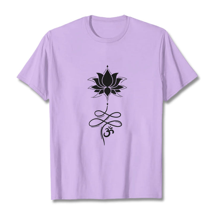 Camiseta sánscrita Buddha Stones Lotus OM - Ciruela - 2XL - image 17