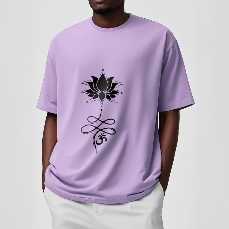 Camiseta sánscrita Buddha Stones Lotus OM - image 18