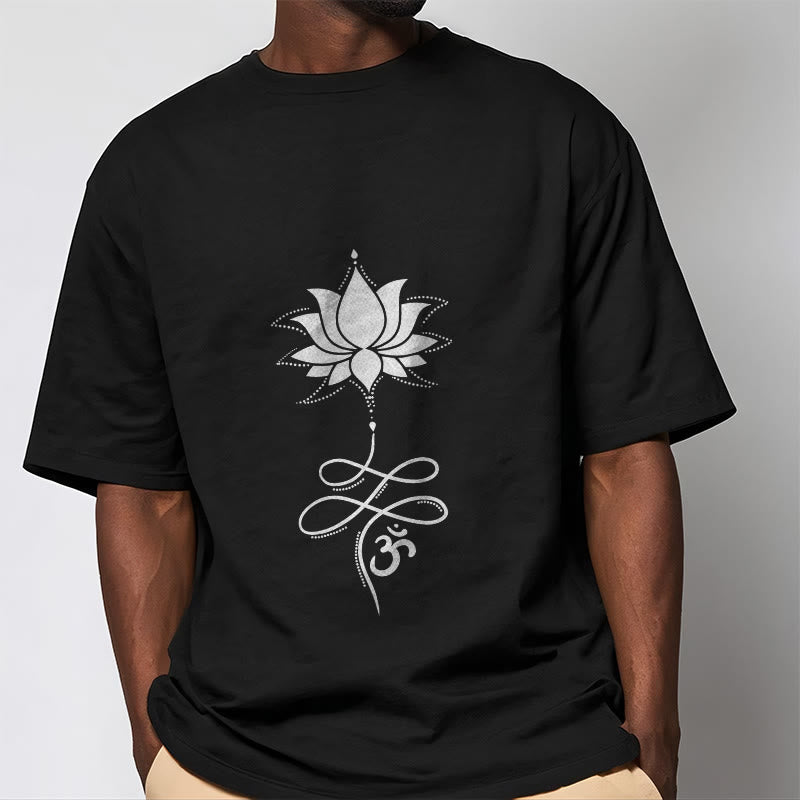 Camiseta sánscrita Buddha Stones Lotus OM - image 2