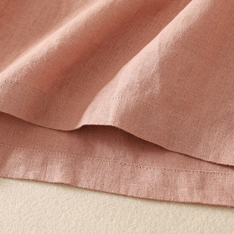 Camiseta de algodón de media manga con cuello en V y diseño informal de Buddha Stones para mujer, de verano - image 9