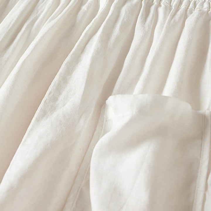 Pantalones harén con bordado de flores pequeñas de verano y bolsillos de Buddha Stones - image 18