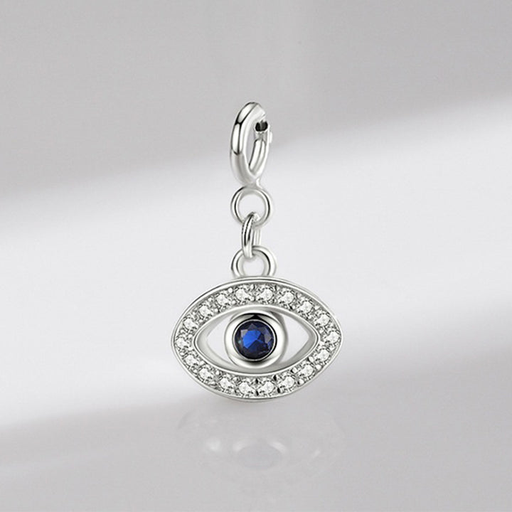 Colgante de plata de ley 925 con símbolo de Hamsa de mal de ojo, cadena de suerte y prosperidad - image 5