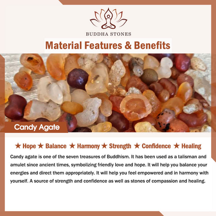 Pulsera de curación con bolsa de bendición y carácter Fu de ágata amarilla con Buddha Stones