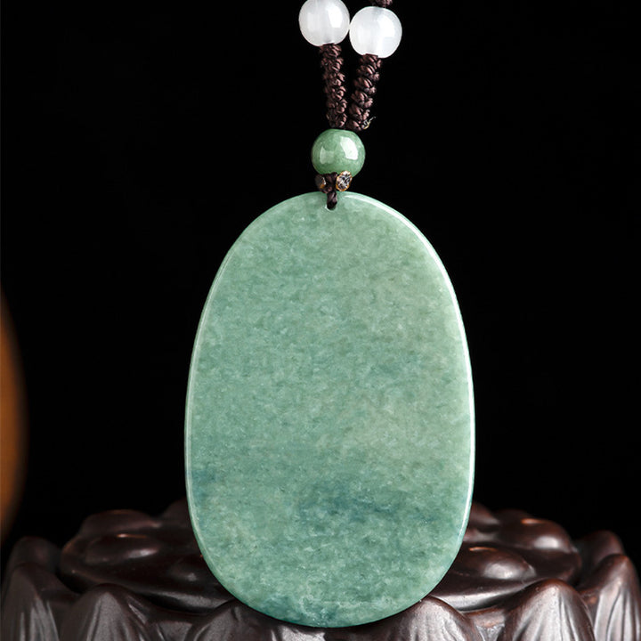 Colgante de collar de riqueza con amuleto de Avalokitesvara de Jade Natural con Buddha Stones - image 8