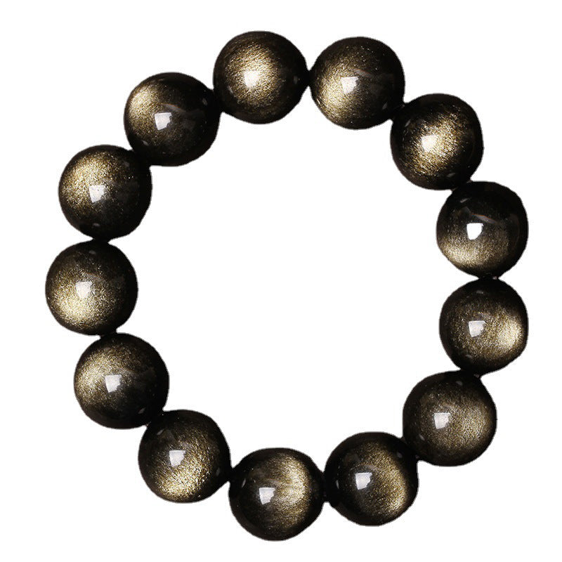 Pulsera de purificación de obsidiana tibetana con Buddha Stones