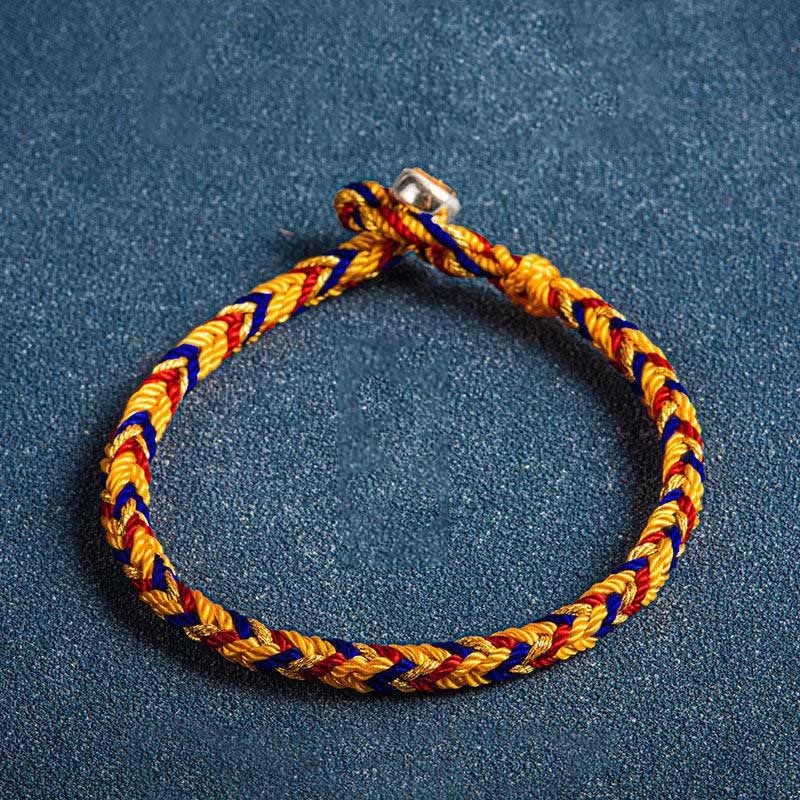 Buddha Stones;Que estés sano y salvo todo el año; Pulsera Suerte Multicolor